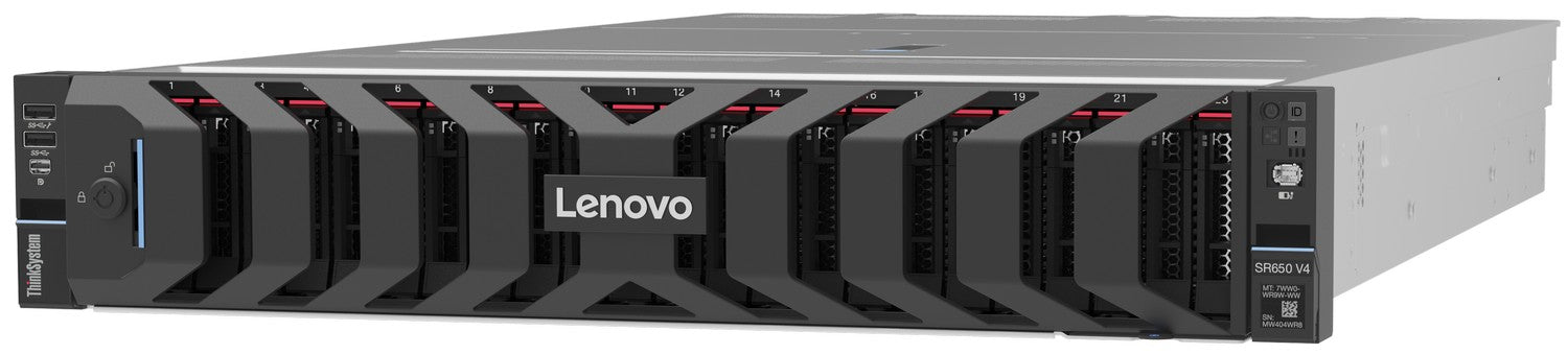SERVIDOR LENOVO THINKSYSTEM SR650 V4 INTEL XEON PERFORMANCE 6515P - 128GB TRUDDR5 - 2x480GB NVME RI + 12TB SSD - MODELO 2025 SERVIDOR LENOVO THINKSYSTEM SR650 V4 INTEL XEON PERFORMANCE 6515P - 128GB TRUDDR5 - 2x480GB NVME RI + 12TB SSD - MODELO 2025